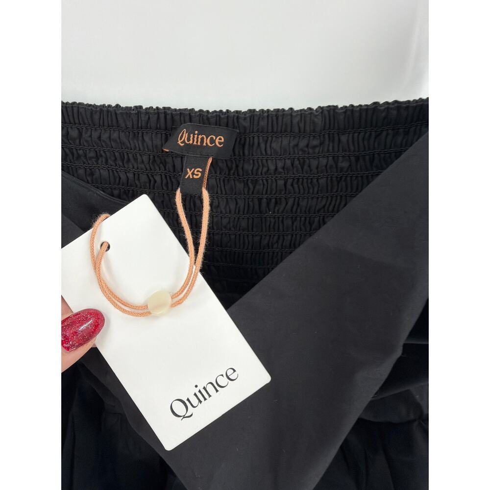 Quince Women's Black 100% Organic Cotton Sleeveless Maxi Dress Size XS - Picture 10 of 12
